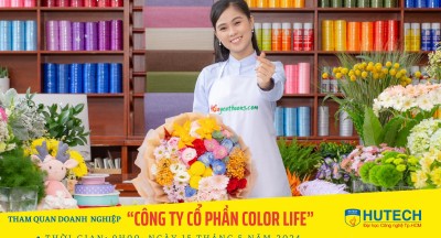 Sinh viên Hutech, ngành Thương mại điện tử đi tham qua Công ty Cổ Phần Color Life - Hoa Yêu Thương